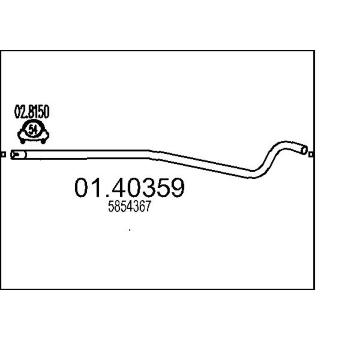 Výfuková trubka MTS 01.40359