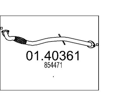 Výfuková trubka MTS 01.40361