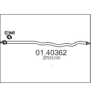 Výfuková trubka MTS 01.40362