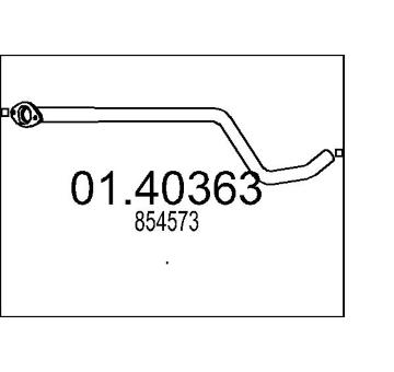 Výfuková trubka MTS 01.40363