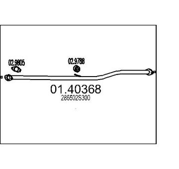 Výfuková trubka MTS 01.40368