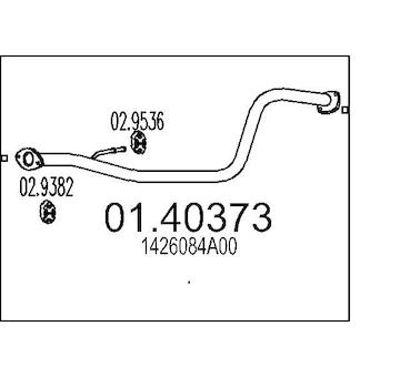 Výfuková trubka MTS 01.40373