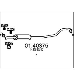 Výfuková trubka MTS 01.40375