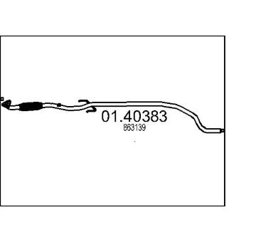 Výfuková trubka MTS 01.40383