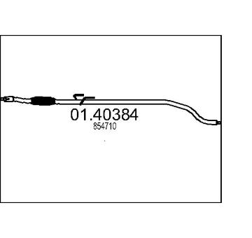 Výfuková trubka MTS 01.40384