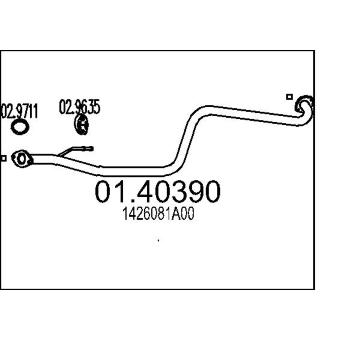 Výfuková trubka MTS 01.40390