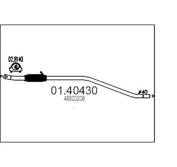 Výfuková trubka MTS 01.40430