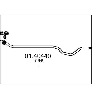 Výfuková trubka MTS 01.40440