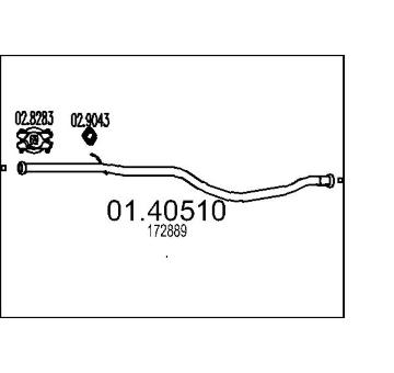 Výfuková trubka MTS 01.40510