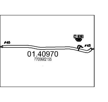 Výfuková trubka MTS 01.40970