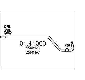 Výfuková trubka MTS 01.41000