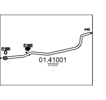Výfuková trubka MTS 01.41001