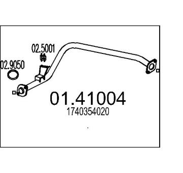 Výfuková trubka MTS 01.41004