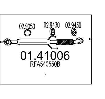 Výfuková trubka MTS 01.41006
