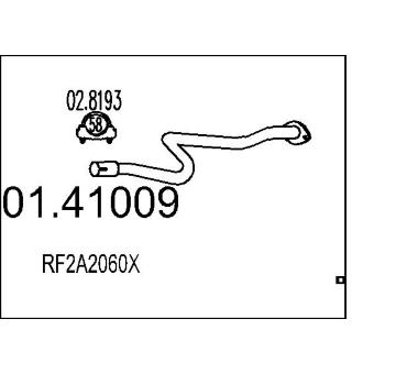 Výfuková trubka MTS 01.41009