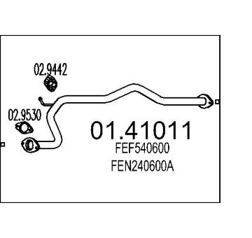 Výfuková trubka MTS 01.41011