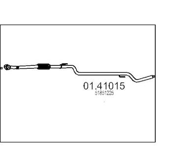 Výfuková trubka MTS 01.41015