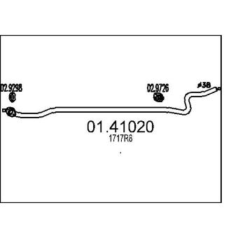 Výfuková trubka MTS 01.41020