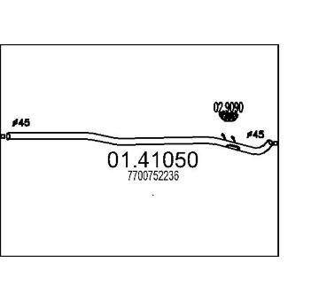 Výfuková trubka MTS 01.41050