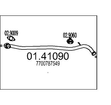 Výfuková trubka MTS 01.41090