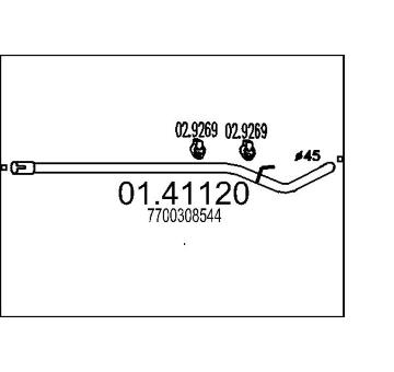 Výfuková trubka MTS 01.41120