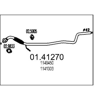 Výfuková trubka MTS 01.41270