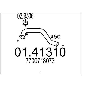 Výfuková trubka MTS 01.41310