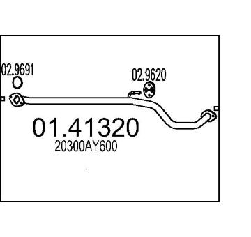 Výfuková trubka MTS 01.41320