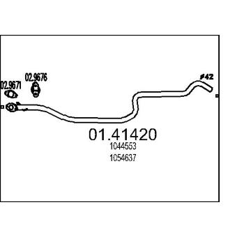 Výfuková trubka MTS 01.41420