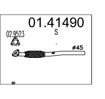 Výfuková trubka MTS 01.41490