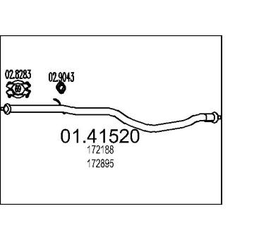 Výfuková trubka MTS 01.41520