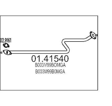 Výfuková trubka MTS 01.41540