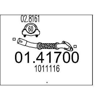 Výfuková trubka MTS 01.41700
