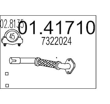 Výfuková trubka MTS 01.41710