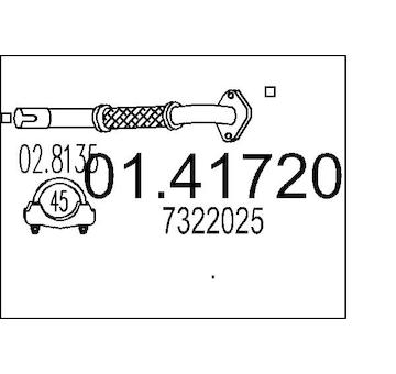 Výfuková trubka MTS 01.41720