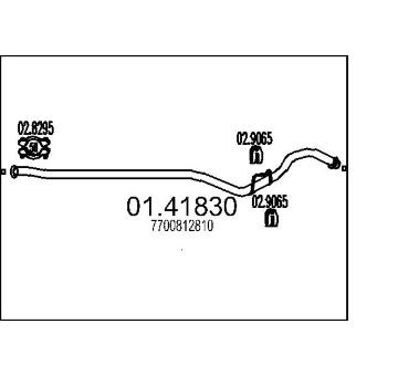 Výfuková trubka MTS 01.41830