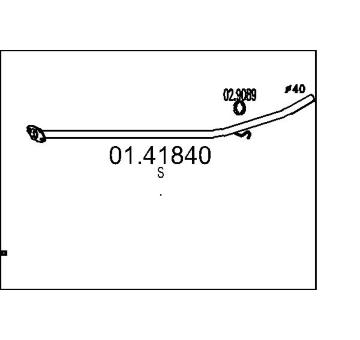 Výfuková trubka MTS 01.41840