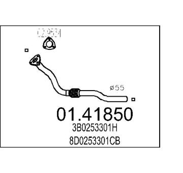 Výfuková trubka MTS 01.41850