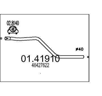 Výfuková trubka MTS 01.41910