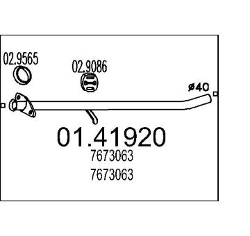 Výfuková trubka MTS 01.41920