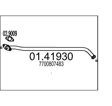 Výfuková trubka MTS 01.41930