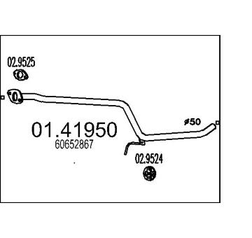 Výfuková trubka MTS 01.41950