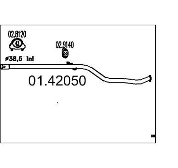 Výfuková trubka MTS 01.42050