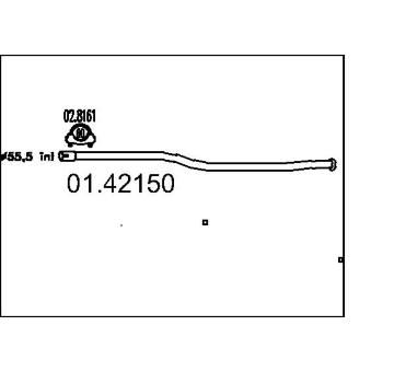 Výfuková trubka MTS 01.42150