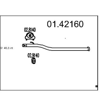 Výfuková trubka MTS 01.42160