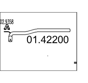 Výfuková trubka MTS 01.42200