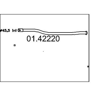 Výfuková trubka MTS 01.42220