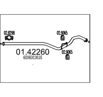 Výfuková trubka MTS 01.42260