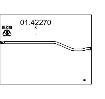 Výfuková trubka MTS 01.42270