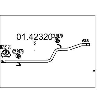 Výfuková trubka MTS 01.42320